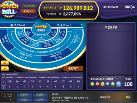 파워볼하는법 5가지 및 용어정리